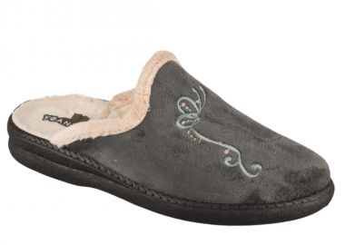 Παντόφλες γυναικείες | Υφασμάτινες | Υφαντίδης | 222624 | Γκρι - Υφαντίδης - 